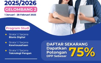 Pendaftaran Gelombang 2 Resmi Dibuka: Raih Masa Depan Cemerlang Bersama Kami!