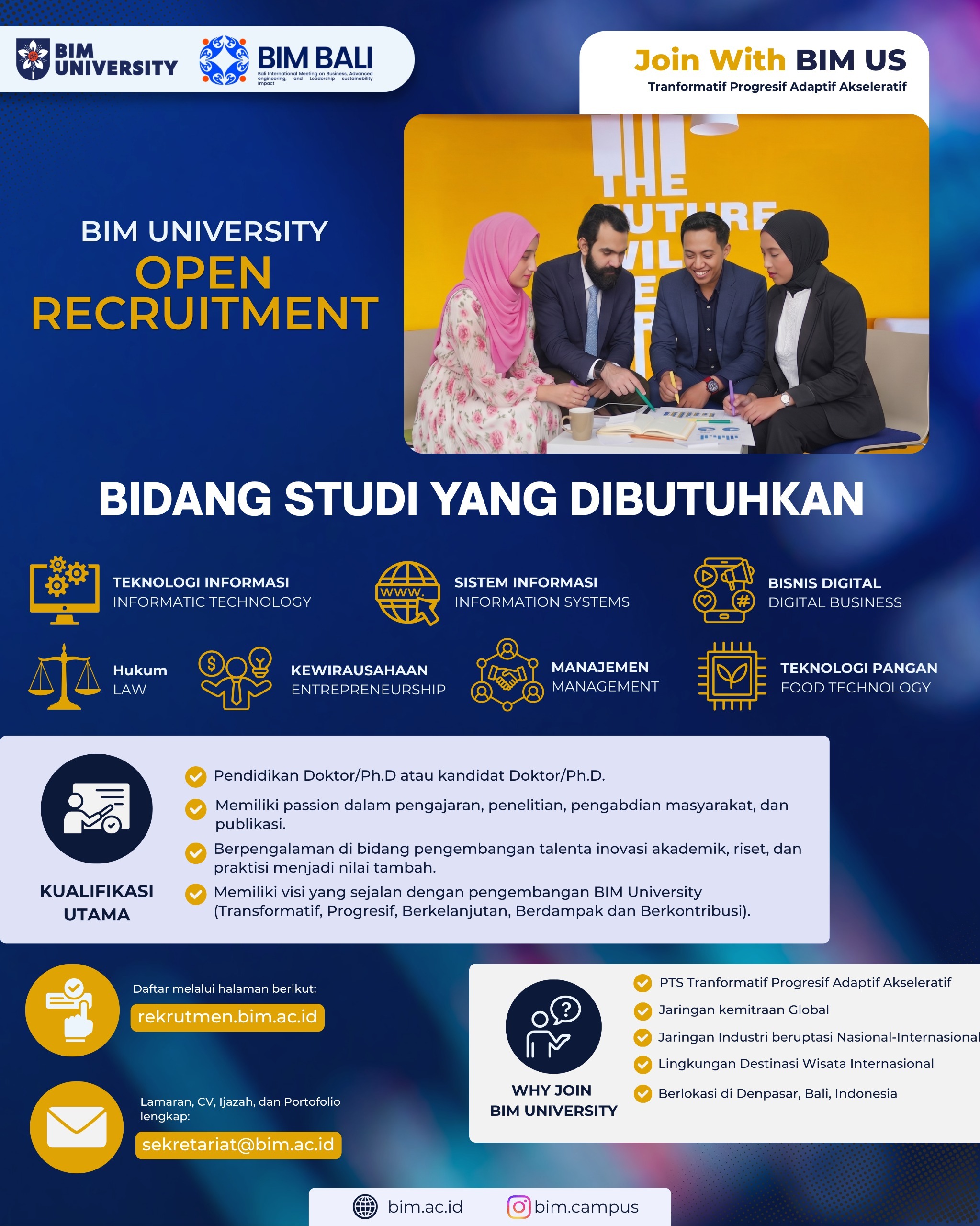 BIM Open Recrutment