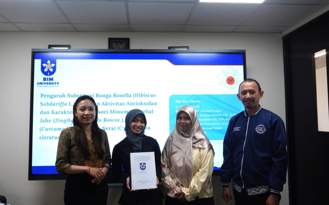 Mahasiswa Teknologi Pangan Universitas Bali Internasional Muhammadiyah Sukses Laksanakan Sidang Skripsi Perdana dengan Penelitian Minuman Herbal Fungsional