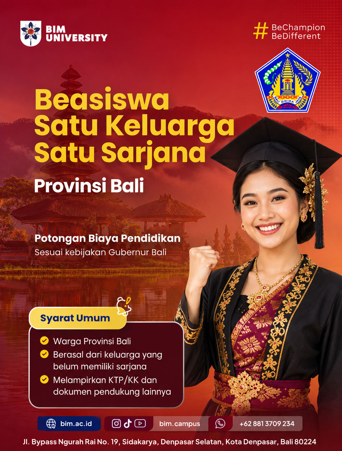 Beasiswa Satu Keluarga Satu Sarjana Prov. Bali